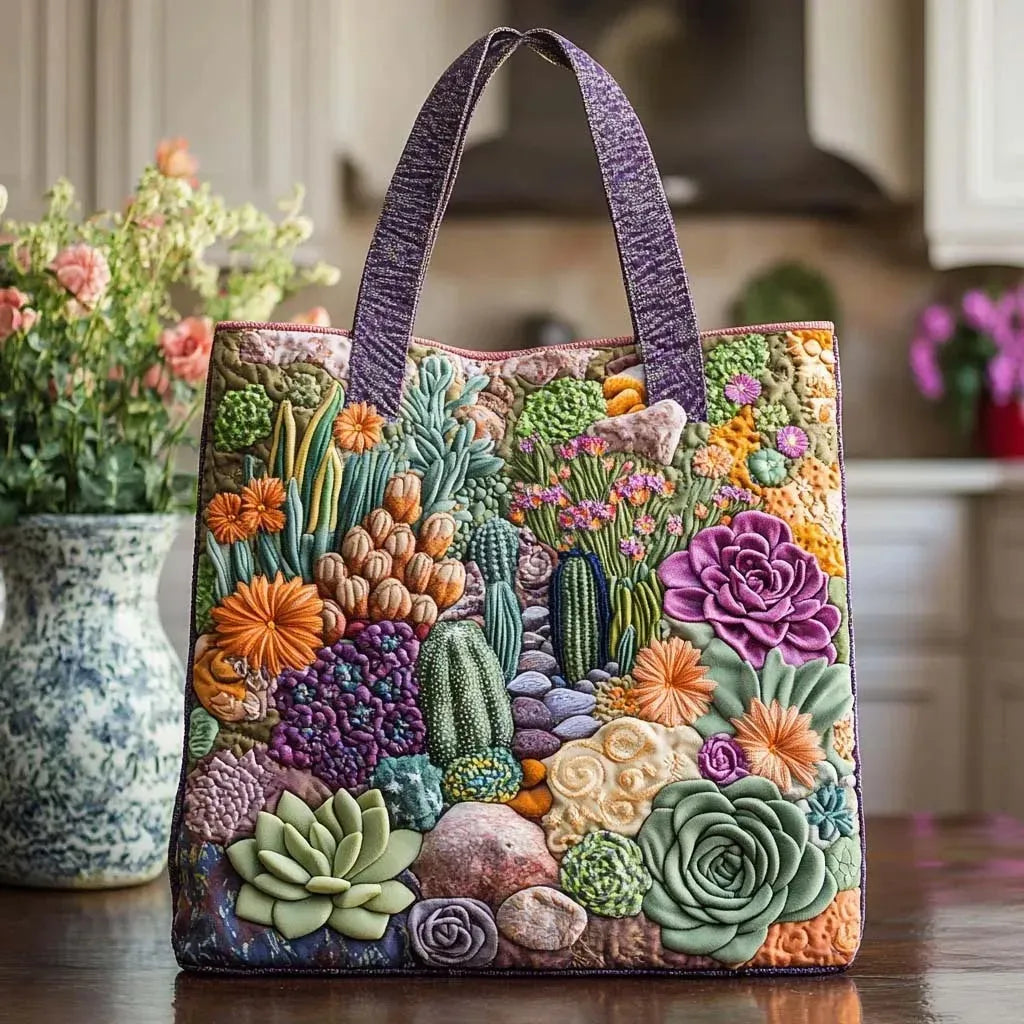 Bolsa Artesanal con Suculentas