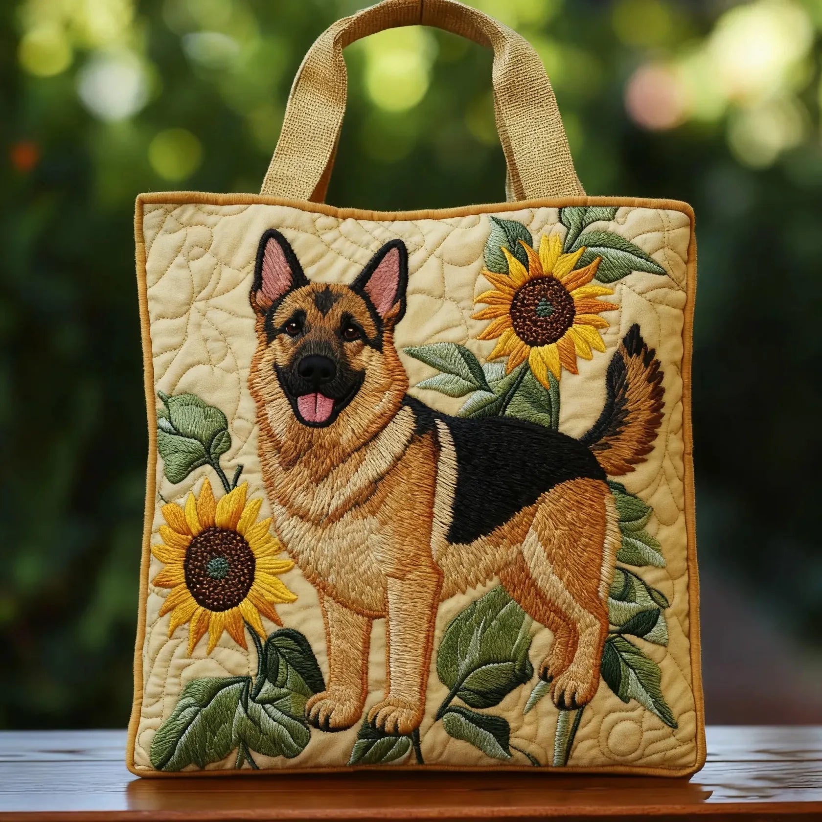 Bolsa Artesanal con Pastor Alemán