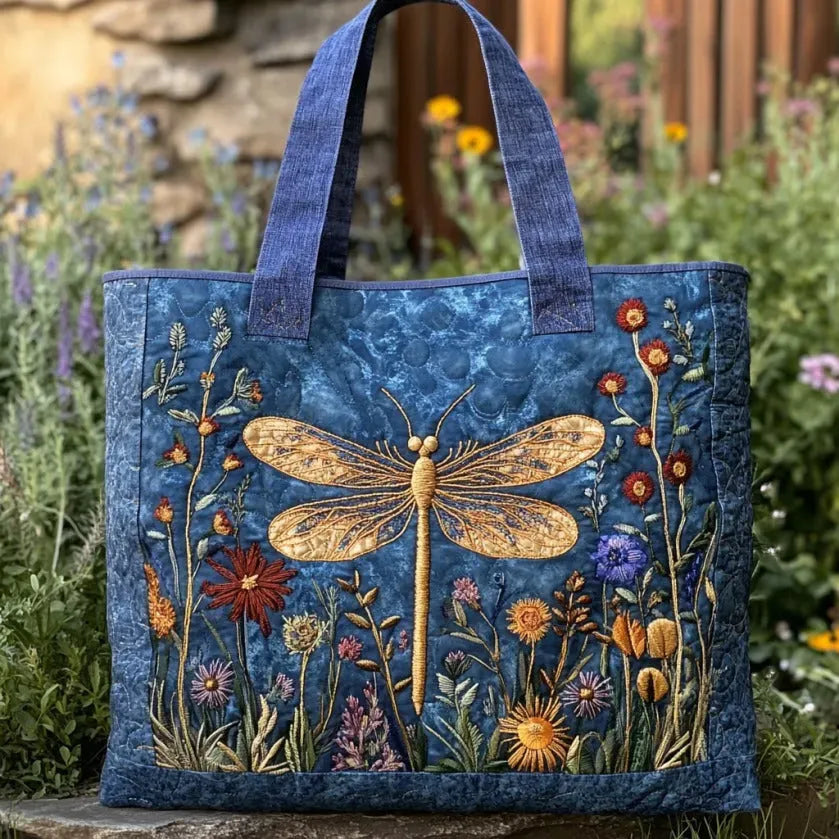 Bolsa de Hombro Acolchada con Libélula