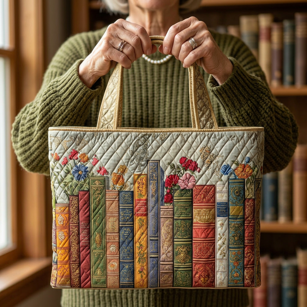 Bolsa Artesanal con Biblioteca