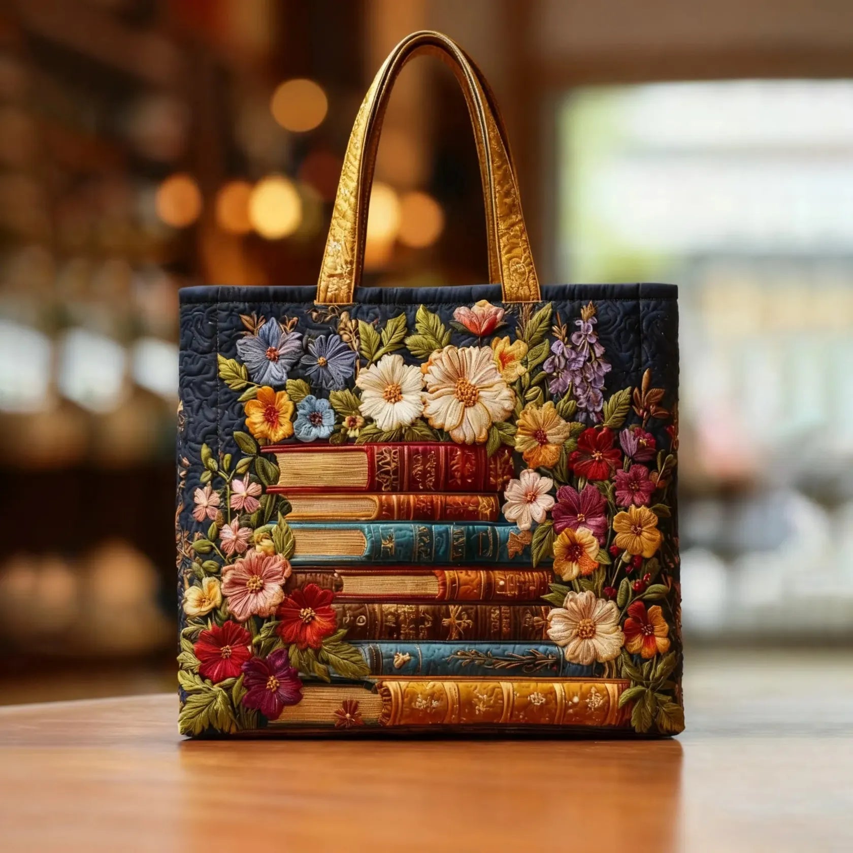 Bolsa Artesanal con Diseño Floral