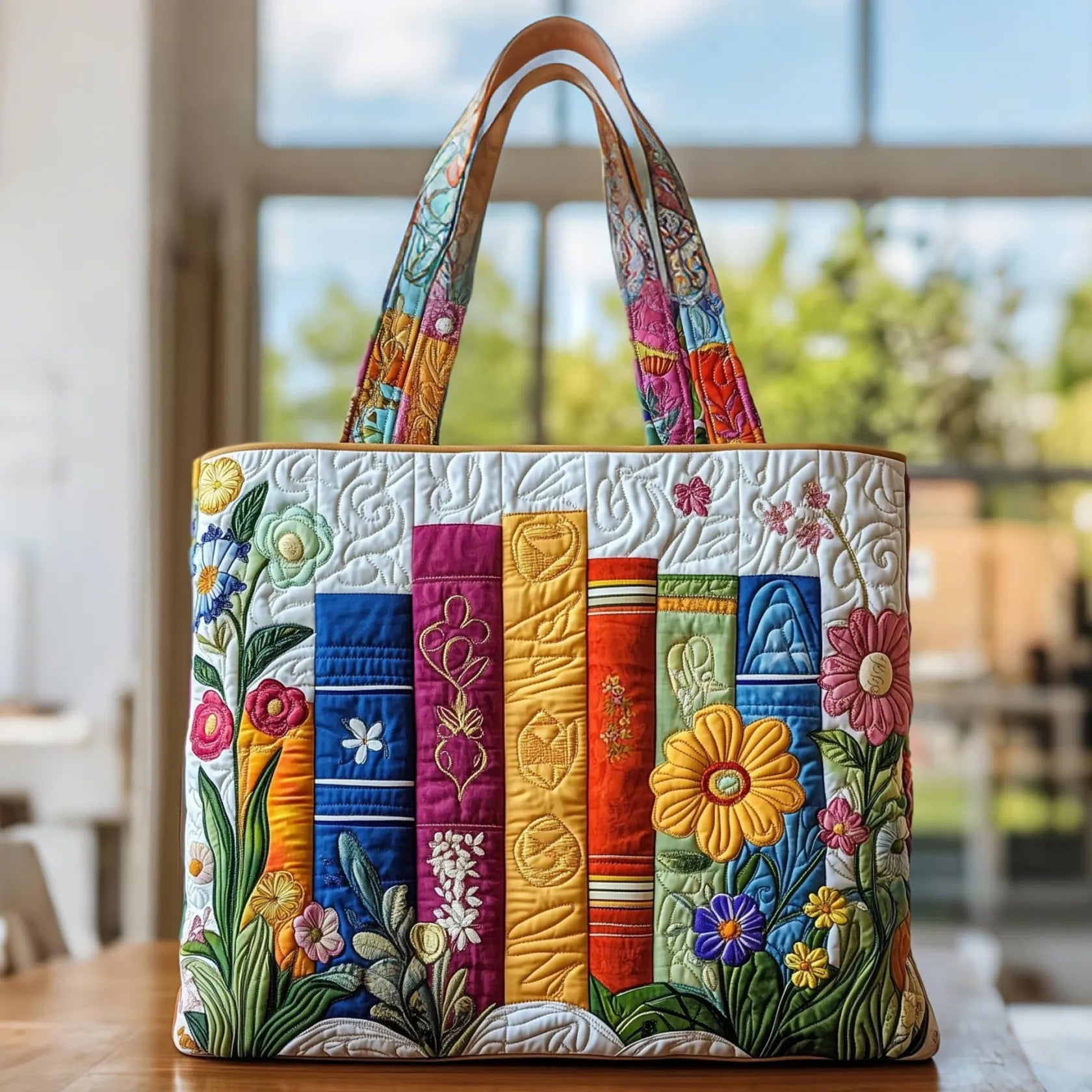 Bolsa Artesanal con Flores