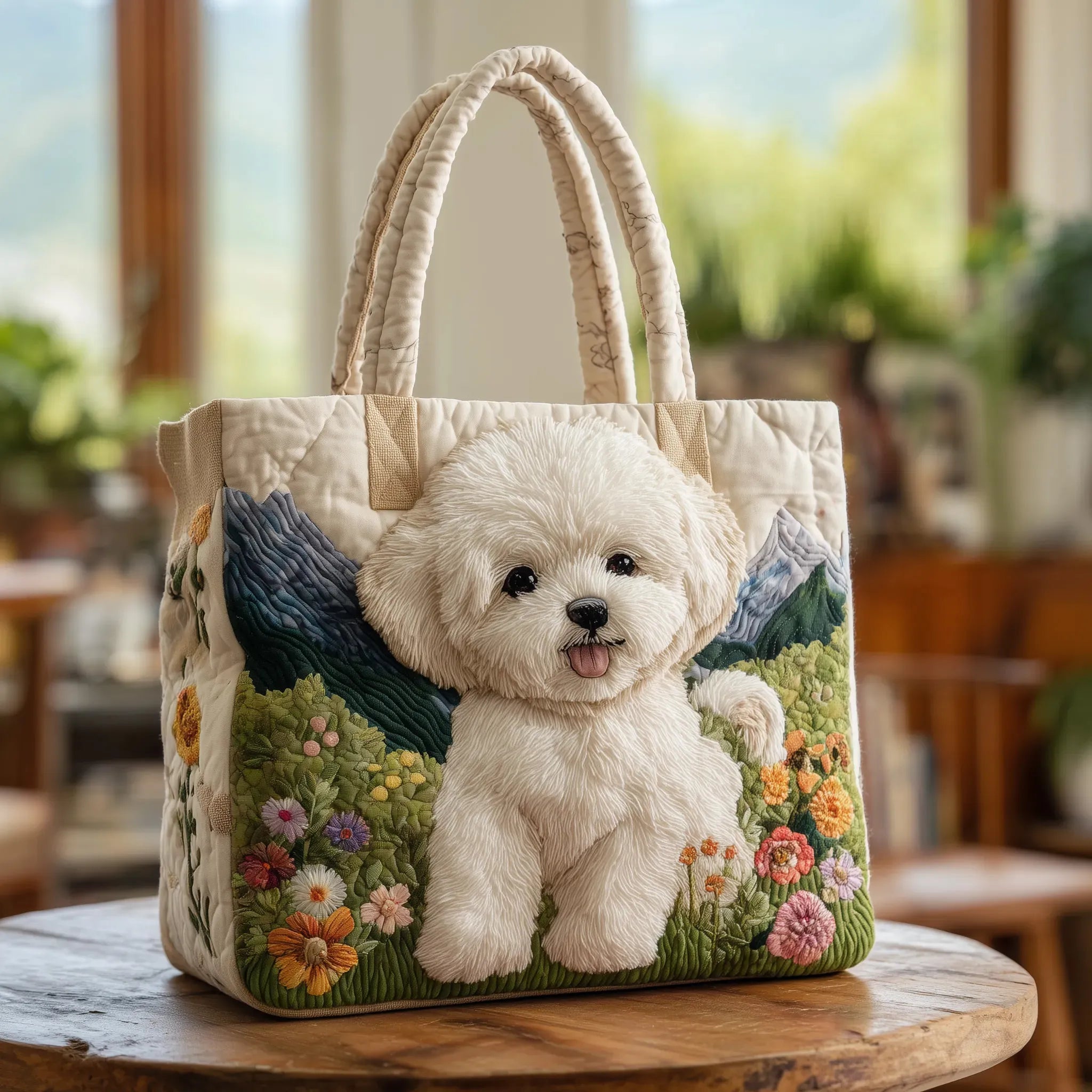 Bolsa Artesanal con Motivo de Perro