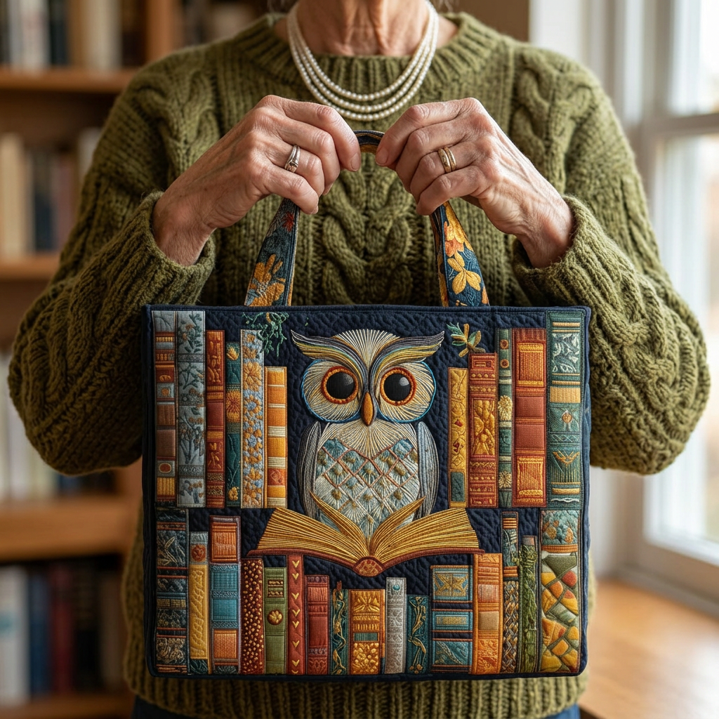 Bolsa Artesanal con Motivo de Búho